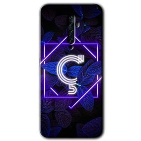 Oppo Reno 2Z Dark Neon Yaprak Ç Harfi Baskılı Uyumlu Silikon Kılıf