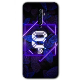 Oppo Reno 2Z Dark Neon Yaprak Ş Harfi Baskılı Uyumlu Silikon Kılıf