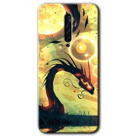 Oppo Reno 2Z Digital Dragon Baskılı Uyumlu Silikon Kılıf