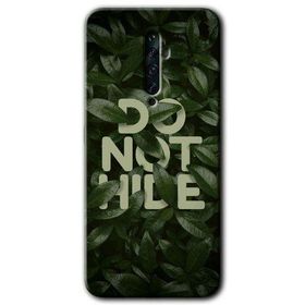Oppo Reno 2Z Do Not Hide Baskılı Uyumlu Silikon Kılıf