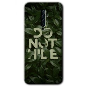 Oppo Reno 2Z Do Not Hide Baskılı Uyumlu Silikon Kılıf