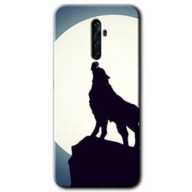 Oppo Reno 2Z Dolunay Bozkurt Baskılı Uyumlu Silikon Kılıf
