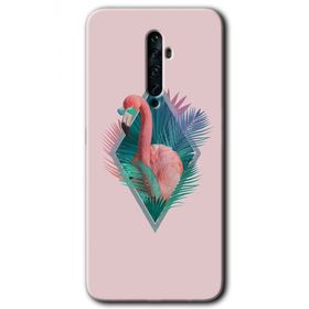 Oppo Reno 2Z Flamingo Baskılı Uyumlu Silikon Kılıf
