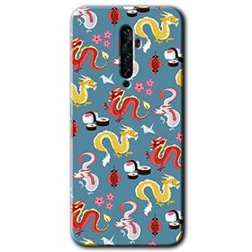 Oppo Reno 2Z Funky Dragon Baskılı Uyumlu Silikon Kılıf