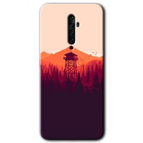 Oppo Reno 2Z Gözlem Kulesi Baskılı Uyumlu Silikon Kılıf