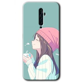 Oppo Reno 2Z Happy Girl Baskılı Uyumlu Silikon Kılıf