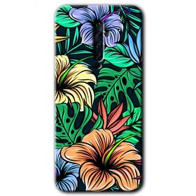 Oppo Reno 2Z Hibiscus Flowers Baskılı Uyumlu Silikon Kılıf