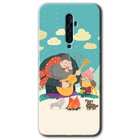 Oppo Reno 2Z Kamuflaj 6 Baskılı Uyumlu Silikon Kılıf