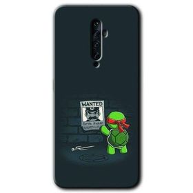 Oppo Reno 2Z Kaplumbağa Avcısı Baskılı Uyumlu Silikon Kılıf