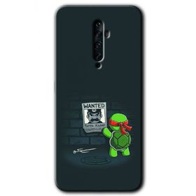 Oppo Reno 2Z Kaplumbağa Avcısı Baskılı Uyumlu Silikon Kılıf
