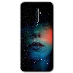 Oppo Reno 2Z Karanlık Kadın Baskılı Uyumlu Silikon Kılıf