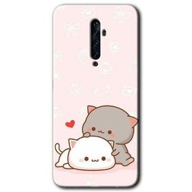 Oppo Reno 2Z Kedi Aşkı Baskılı Uyumlu Silikon Kılıf