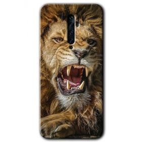 Oppo Reno 2Z King Lion Baskılı Uyumlu Silikon Kılıf