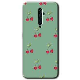 Oppo Reno 2Z Kiraz Berry Baskılı Uyumlu Silikon Kılıf