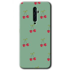 Oppo Reno 2Z Kiraz Berry Baskılı Uyumlu Silikon Kılıf