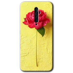Oppo Reno 2Z Kırmızı Gül Baskılı Uyumlu Silikon Kılıf