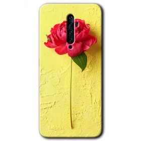 Oppo Reno 2Z Kırmızı Gül Baskılı Uyumlu Silikon Kılıf
