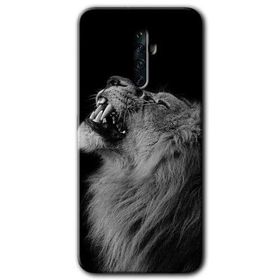 Oppo Reno 2Z Lion Baskılı Uyumlu Silikon Kılıf