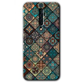 Oppo Reno 2Z Mandala Desen Baskılı Uyumlu Silikon Kılıf