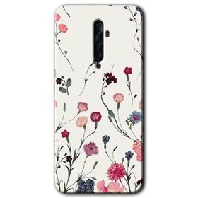 Oppo Reno 2Z Mat Çiçek Baskılı Uyumlu Silikon Kılıf