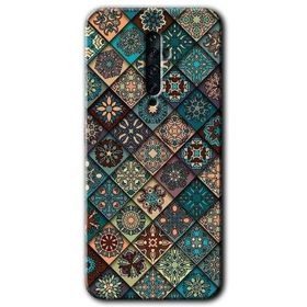 Oppo Reno 2Z Mat Mandala Baskılı Uyumlu Silikon Kılıf