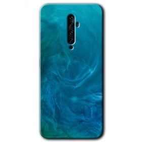 Oppo Reno 2Z Mavi Aura Baskılı Uyumlu Silikon Kılıf