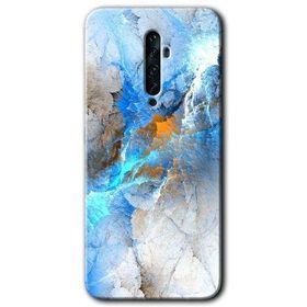 Oppo Reno 2Z Mavi Buzul Baskılı Uyumlu Silikon Kılıf