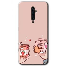 Oppo Reno 2Z Meyveli Süt Baskılı Uyumlu Silikon Kılıf