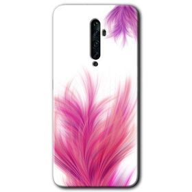 Oppo Reno 2Z Pembe Tüy Baskılı Uyumlu Silikon Kılıf