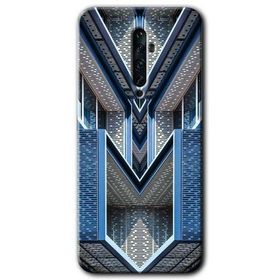 Oppo Reno 2Z Retro Building Baskılı Uyumlu Silikon Kılıf