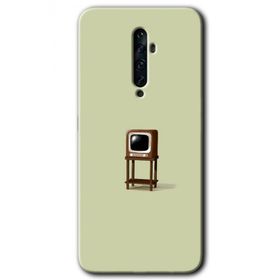 Oppo Reno 2Z Retro TV Baskılı Uyumlu Silikon Kılıf