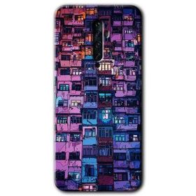 Oppo Reno 2Z Şehir Görünümü Baskılı Uyumlu Silikon Kılıf
