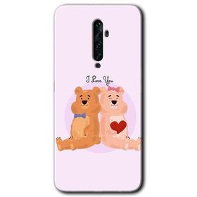 Oppo Reno 2Z Sevgili Ayıcık Baskılı Uyumlu Silikon Kılıf