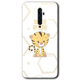 Oppo Reno 2Z Sevimli Kedi 1 Baskılı Uyumlu Silikon Kılıf