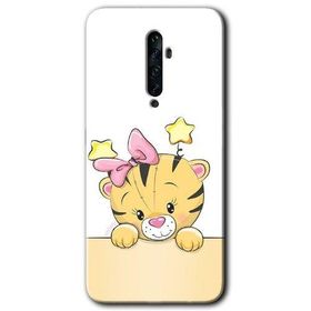 Oppo Reno 2Z Sevimli Kedi Baskılı Uyumlu Silikon Kılıf