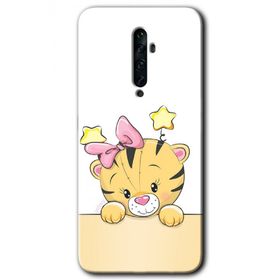 Oppo Reno 2Z Sevimli Kedi Baskılı Uyumlu Silikon Kılıf