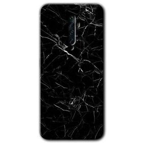 Oppo Reno 2Z Siyah Mermer Baskılı Uyumlu Silikon Kılıf