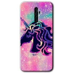 Oppo Reno 2Z Unicorn Kristal Baskılı Uyumlu Silikon Kılıf