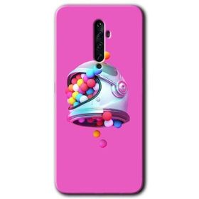 Oppo Reno 2Z Uzay Başlığı Baskılı Uyumlu Silikon Kılıf