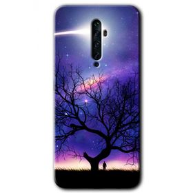 Oppo Reno 2Z Uzay Silüet Baskılı Uyumlu Silikon Kılıf