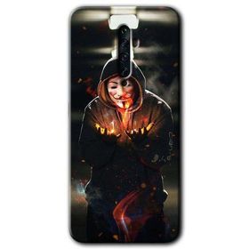 Oppo Reno 2Z V for Fire Baskılı Uyumlu Silikon Kılıf