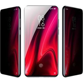 Oppo Reno 3 5D Ekran Koruyucu Kırılmaz Cam Karartmalı Hayalet Cam Privacy Tam Kapatan