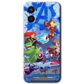 Oppo Reno 3 Avengers Cartoon Baskılı Uyumlu Silikon Kılıf