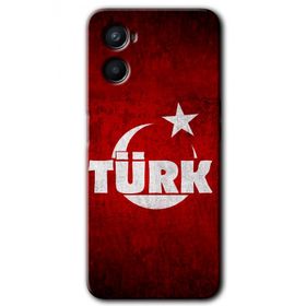 Oppo Reno 3 Ayyıldız Türk Baskılı Uyumlu Silikon Kılıf