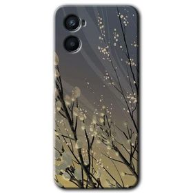 Oppo Reno 3 Branches Flowers Baskılı Uyumlu Silikon Kılıf