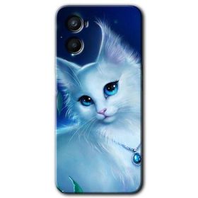 Oppo Reno 3 Cat Glance Baskılı Uyumlu Silikon Kılıf