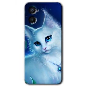 Oppo Reno 3 Cat Glance Baskılı Uyumlu Silikon Kılıf