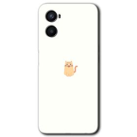 Oppo Reno 3 Cat Minimalism Baskılı Uyumlu Silikon Kılıf