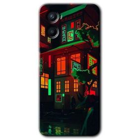 Oppo Reno 3 China Street Baskılı Uyumlu Silikon Kılıf