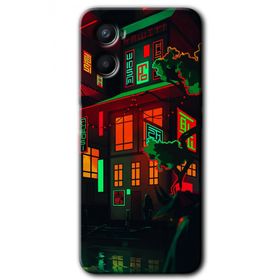 Oppo Reno 3 China Street Baskılı Uyumlu Silikon Kılıf